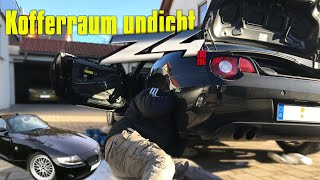 BMW Z4 E85 E86 Wasser im Kofferraum  Undichte Kofferaumentlüftung Spreizmutter Lösung TUTORIAL [upl. by Marsh]