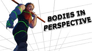 TUTORIAL  Bodies in Perspective  Foreshortening basics [upl. by Lucania]