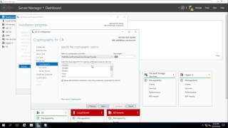 Installing Windows Server 2016 Active Directory Certificate Services AD CS [upl. by Semmes977]