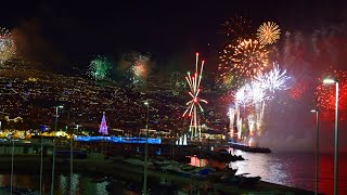 New Years Eve in Madeira 2020 2021  Show of Fireworks from Pestana CR7 [upl. by Essie]