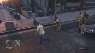 GTA V kkangpae kills firefighter part 12 [upl. by Bauer9]