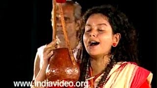 Baul Music sufi Indian Music Parvathi Baul West Bengal India [upl. by Milde617]