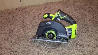 Ryobi 18v 612 Circular Saw Review [upl. by Suirauqed]