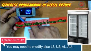 THE FASTEST PROGRAMMING OF DIXELL XR70CX FROM CHILLER TO FREEZER SETTINGS ENGLISHTAGALOG [upl. by Natek504]