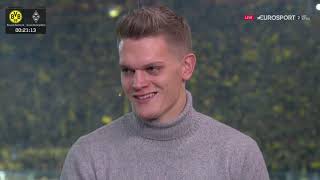 Matthias Ginter prematch interview  Borussia Dortmund v Borussia Mönchengladbach 201819 [upl. by Brechtel]