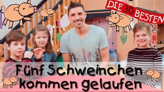 🌺 Fünf Schweinchen kommen gelaufen  Singen Tanzen und Bewegen  Kinderlieder [upl. by Reuven]