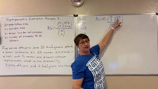 Hypergeometric Distribution Example [upl. by Hsotnas]