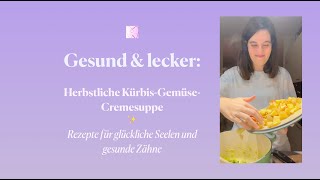 Perfekte wärmende KürbisCremesuppe für den Herbst Vitaminbombe und ImmunsystemPowerboost 🎃 [upl. by Anaillil9]