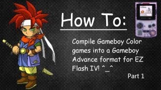 Converting EZ Flash IV games  GBC to GBA format Part 1 Play hacked games and fan translations [upl. by Worthy381]