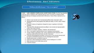 AviationReliabilityP9 Effectiveness Alert Indicators Safety [upl. by Inafets]