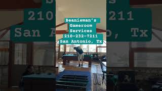 Antique pool table refelt Beanieman’s San Antonio [upl. by Nichani]