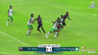 DEPORTIVO QUITO 0 VS 1 LIGA DE PORTOVIEJO RESUMEN CUARTOS DE FINAL IDA ASCENSO ECUADOR 2024 [upl. by Sorci]