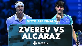 Alexander Zverev vs Carlos Alcaraz EPIC Match Highlights  Nitto ATP Finals 2024 [upl. by Abroms]