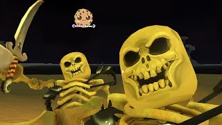 Skeleton Pirates  Lets Play Roblox Games with Cookie Swirl C [upl. by Burwell]