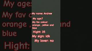 my name my age meme answer [upl. by Annaer]