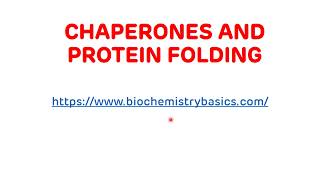 Protein Folding and Chaperones  Post Transnational Modifications [upl. by Veronica396]