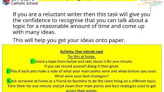 Language Paper 2 Question 5 Writing  Developing a point of view and planning [upl. by Cowley600]