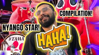 DRUMMER REACTS TO NYANGOSTAR WHEN YOURE OVERQUALIFIED FOR THE JOB PART 2  COMPILATION [upl. by Jecho]