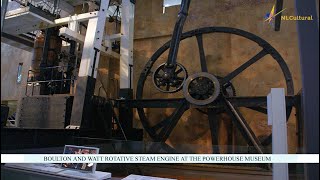 Boulton and Watt Rotative Steam Engine at the Powerhouse Museum [upl. by Inohtna]