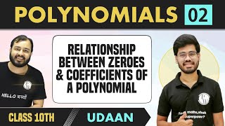 Polynomials 02  Relationship Between Zeroes and Coefficients of a Polynomial  Class 10  NCERT [upl. by Omero]