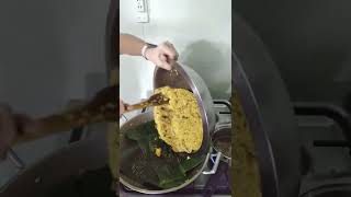 VALENCIANA PAELLA USING BANANA LEAVES THE EASIEST WAY  Ilongo dish video part 1 of 2 [upl. by Ginni959]