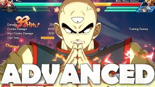 TIEN SHINHAN ADVANCED Combos Tutorial TipsGuide Dragon Ball FighterZ [upl. by Heaps]