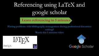 Referencing using LaTeX and google scholar  Impport citations from googler scholar  BibTex [upl. by Jepson]