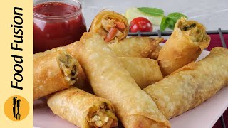 Vegetable Cheese Spring Rolls 👉Make amp Freeze Easy Ramadan Recipe by Food Fusion [upl. by Ryle]