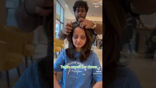 Taglio capelli per donna taglio haircut parrucchiera verona shortsvideo viralvideo salon [upl. by Aikemal]