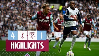 Tottenham Hotspur 41 West Ham  Premier League Highlights [upl. by Filomena815]