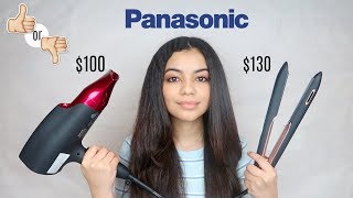 PANASONIC MAKES HAIR STYLING TOOLS TESTING THEIR BLOW DRYER AND FLAT IRON  HONEST OPINION [upl. by Halac]