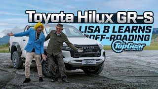 2024 Toyota Hilux GRS Lisa B learns offroading  Top Gear Philippines [upl. by Ecidnacal]