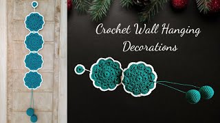 Crochet wall hanging decoration Christmas ornament [upl. by Abdel]