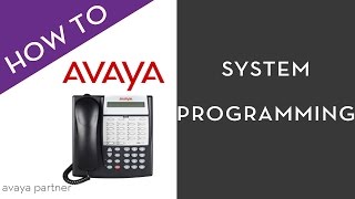 Avaya Partner Programming [upl. by Ynohtnacram]