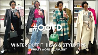 OOTD  EVERY DAY STYLE WITH ME 9 CHIC CAUSAL WINTER OUTFIT IDEAS  AWED BY MONICA [upl. by Diandra]