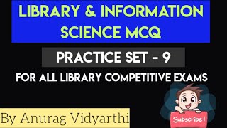 Library amp Information Science MCQ  Practice Set 9  For all Library competitive exams 2021 [upl. by Miche]