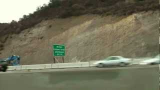 Earthquake Faults 405 Freeway Construction Road Cut 2012 [upl. by Ariane]