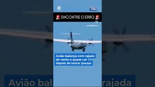 Procedimento normal arremetida durante pouco com rajada de vento [upl. by Wiatt]