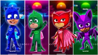 Catboy 🆚 Owlette 🆚 Gekko 🆚 Romeo  PJ Masks  Tiles Hop EDM Rush [upl. by Tomlin]