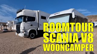 SCANIA V8 DROOMCAMPER  Solo camping Spanje Portugal  DWVLOGT 111 [upl. by Gnni]