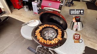 Hot and Fast Weber 22” Kettle Vortex Chicken Wings  Bacon Wrapped Tator Tots [upl. by Nadabus]