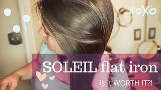 Soleil Flat iron REVIEW 350 is it worth it GRWM [upl. by Yznel]