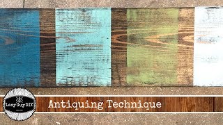 DIY Antique Finish Technique [upl. by Lairea]