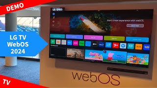 LG WebOS 2024 Live Demo on 98quot QNED89  5 Years of Free Updates Confirmed [upl. by Bilski]