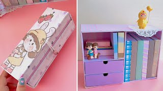 How to make a drawing organizer  Crafts from cardboard and paper [upl. by Cone]