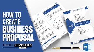 How to Create Proposal for Business in MS Word  Business Proposal Design [upl. by Guibert]