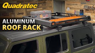 Quadratec Aluminum Roof Rack Install amp Review for Jeep Wrangler JK JL amp Gladiator JT [upl. by Socin]