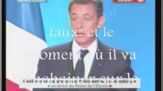 SARKOZY DECRIPTE EN LANGAGE INVERSE [upl. by Lohner]