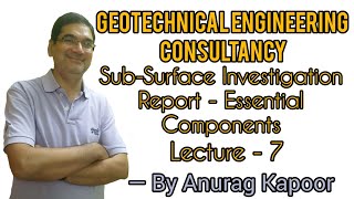 Essential Components of SubSurface Investigation Report as per IS 1892 2021  Geotechnical Report [upl. by Eckardt]