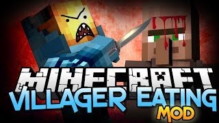 Minecraft Mod  VILLAGER MINCER MOD  quotIm a Villager Eaterquot Mod Showcase [upl. by Aicilev]